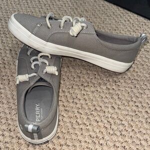 Sperry Charcoal Canvas Sneakers
